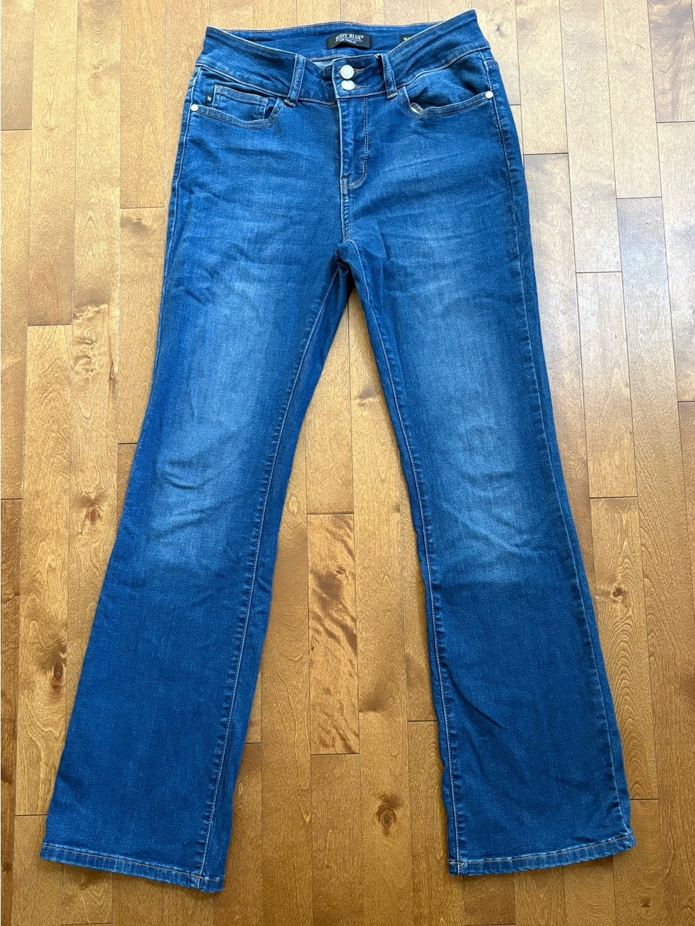 Judy Blue High Rise Double Button Slim Bootcut Jeans– Women's Size 7/28